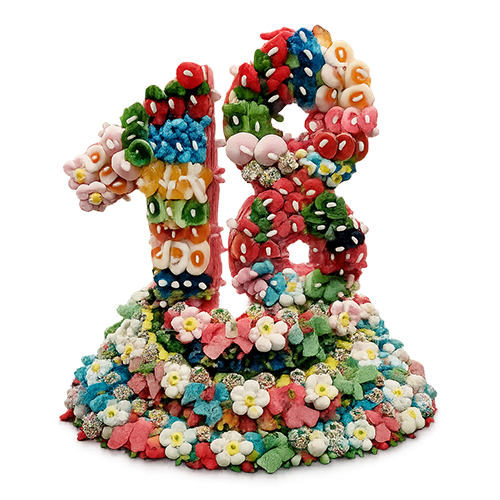 Chiffre 18 bonbons